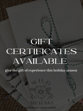 Load image into Gallery viewer, Private Workshop Holiday Gift Certificates!
