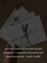 Load image into Gallery viewer, Private Workshop Holiday Gift Certificates!
